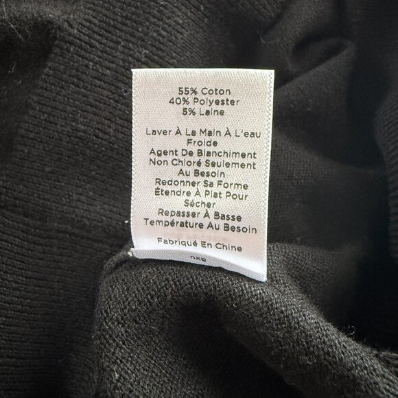 Talbots Petites SP black long sleeve soft stretchy pullover sweater - Picture 7 of 8
